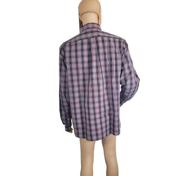 Rowm Mens size  2XB Button-Down Long Sleeve Plaid Shirt - Picture 7 of 7